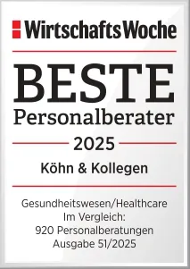 Auszeichnung der WirtschaftsWoche: Beste Personalberater 2025, Köhn & Kollegen
